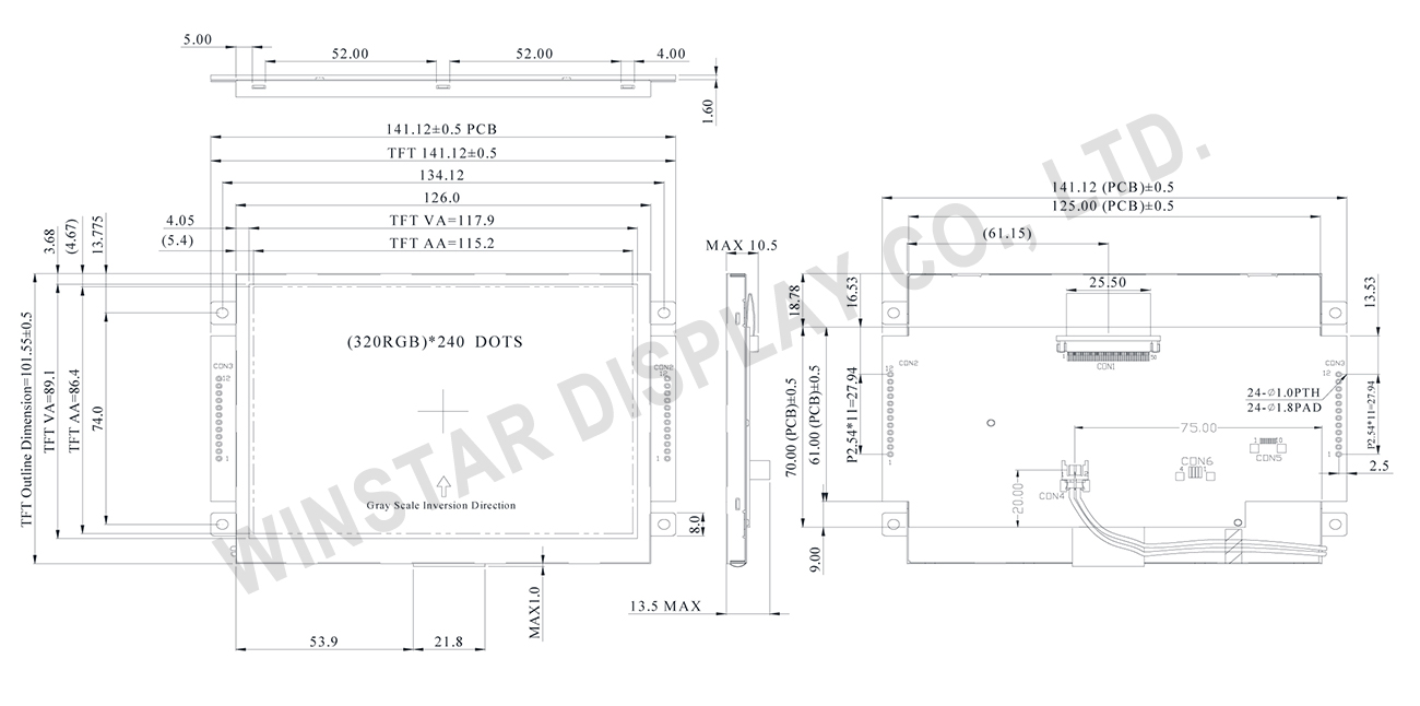 TFT Clever System WF57M Spec.