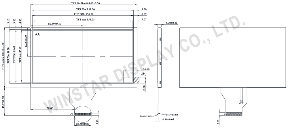 O Film TFT LCD - WF70G