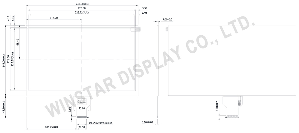 TFT 10.1” WF101A SPEC