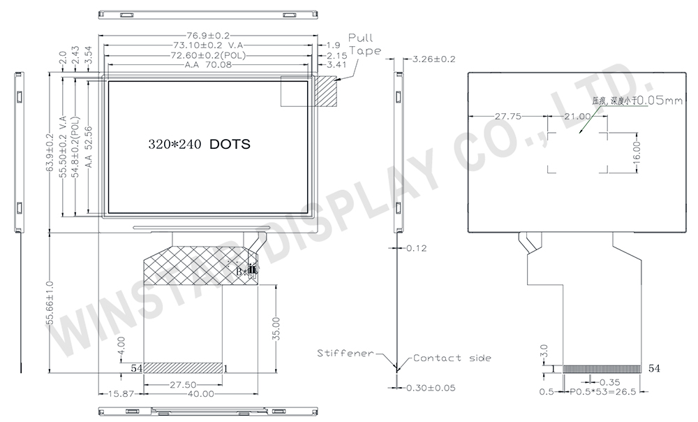 O-Film TFT WF35L Spec.