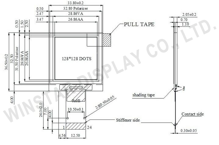 1.5" OLED WEO128128A