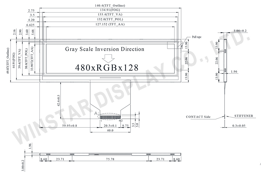 Product Introduction - 5.2" TFT WF52A (TFT Panel only)