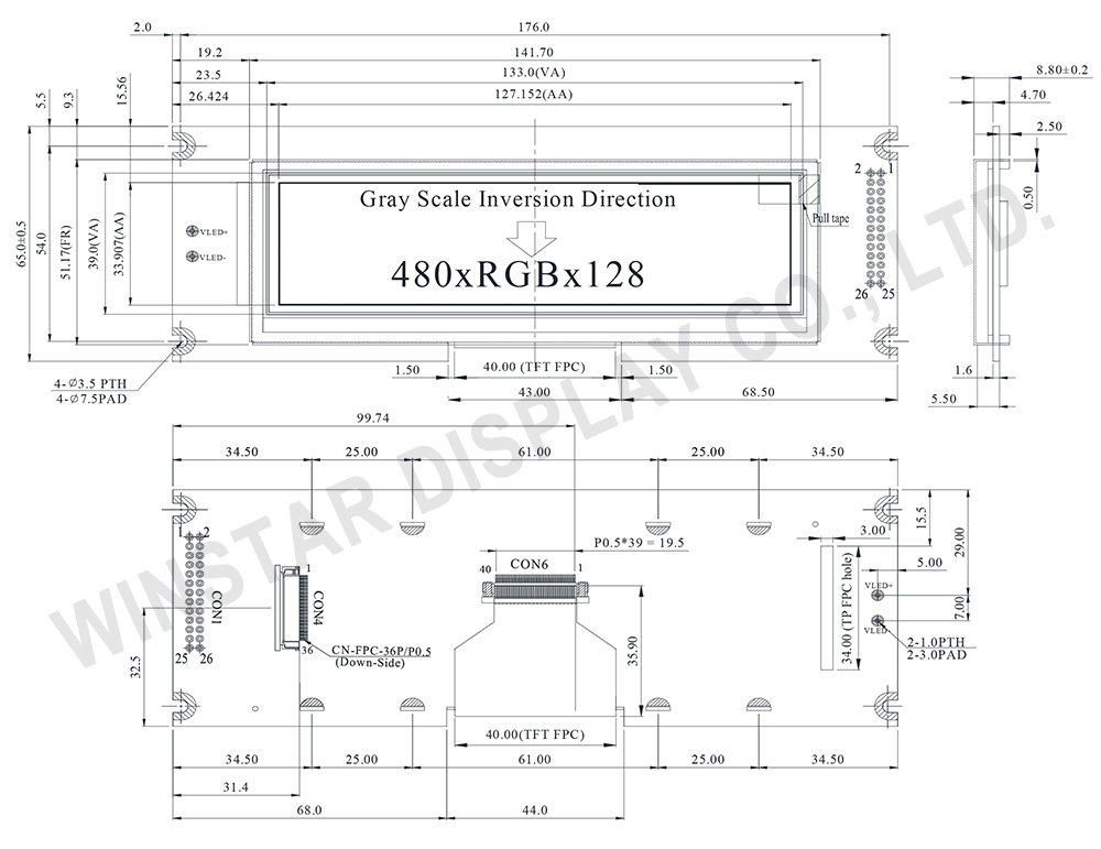 5.2" TFT WF52A with Controller Board