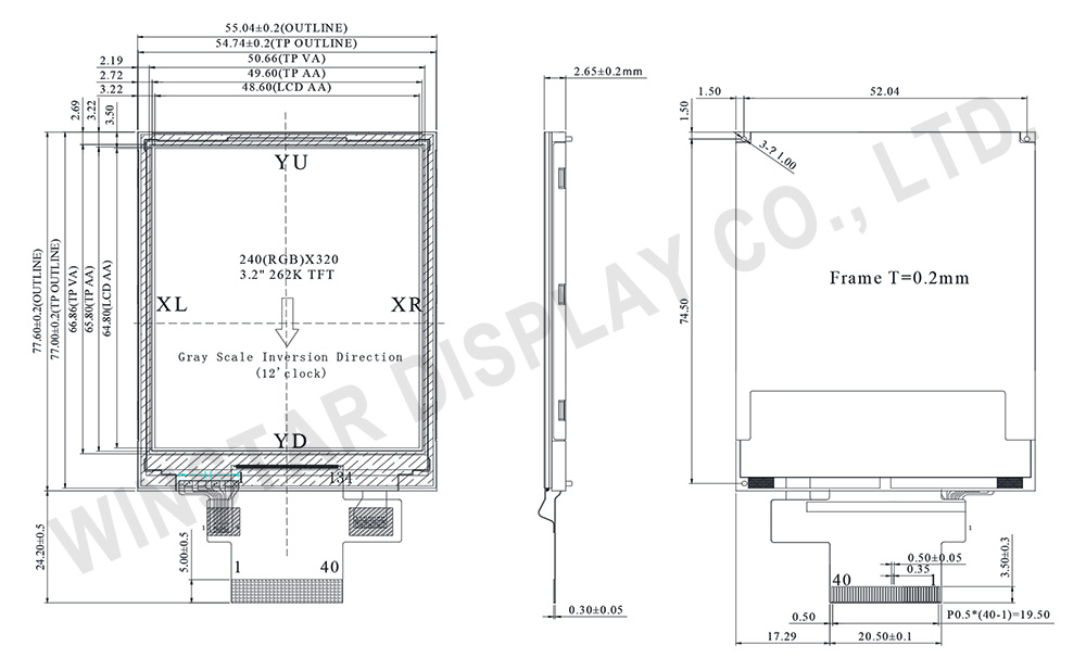 Product Introduction - 3.2 inch TFT WF32C