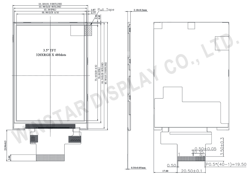 Product Introduction - 3.5 inch TFT WF35H