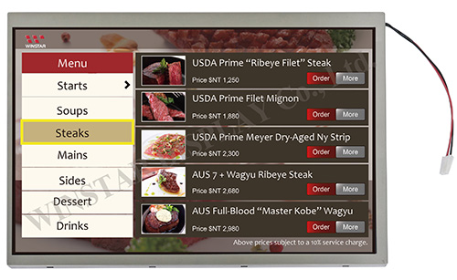 High Brightness 10.1 inch IPS TFT Display– LVDS WF101F