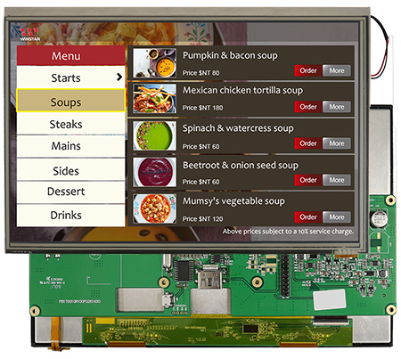 Winstar Display - 10.1"HDMI Interface IPS TFT-LCD - WF101FSAFPLHTX