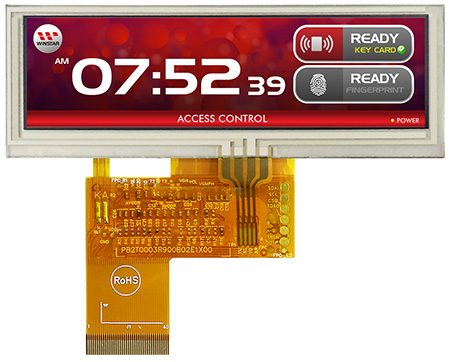 3,9" Bar TFT WF39BTLASDNT0 (mit resistivem Touch Panel)