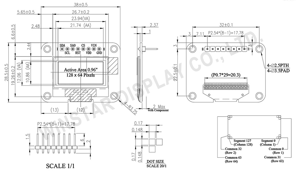 Winstar WEA012864D-01