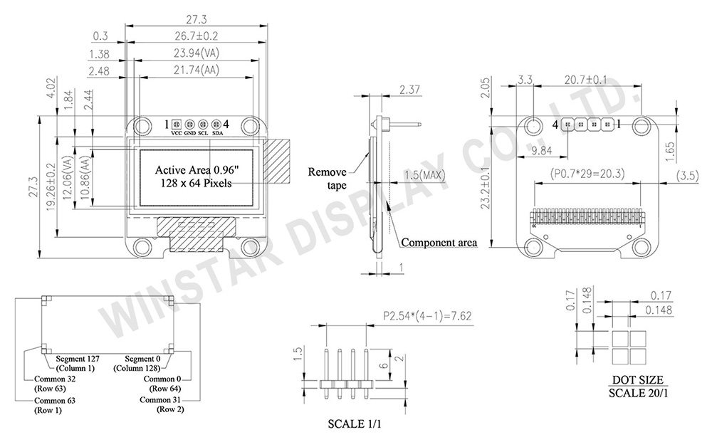 Winstar WEA012864D-03