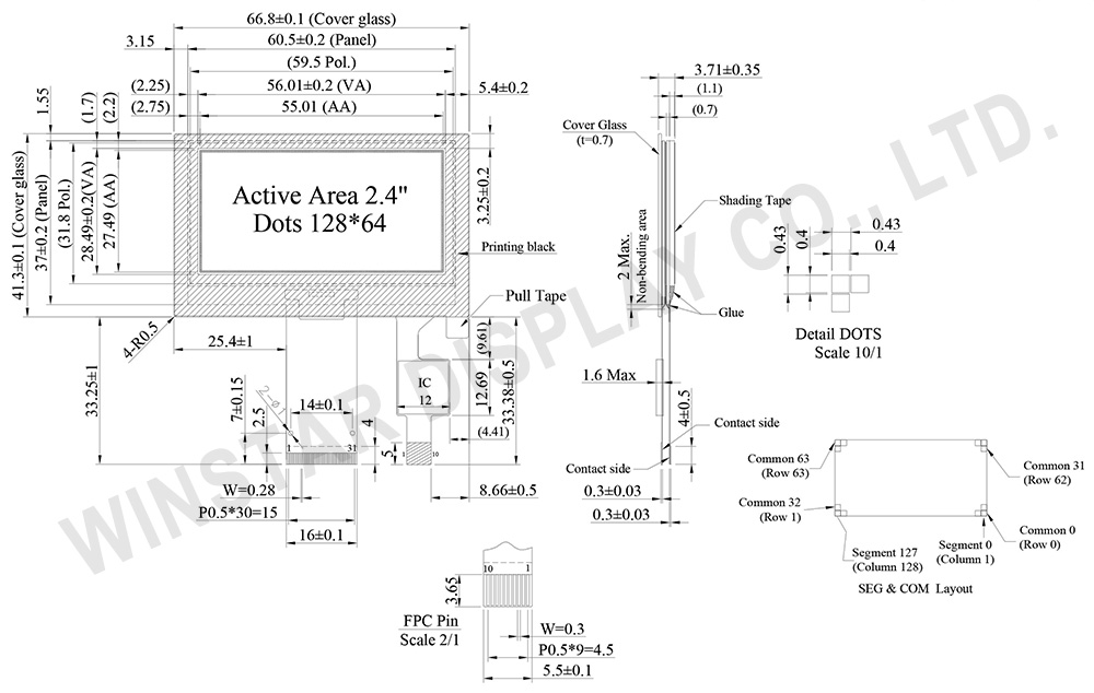 WEO012864G - Winstar Display
