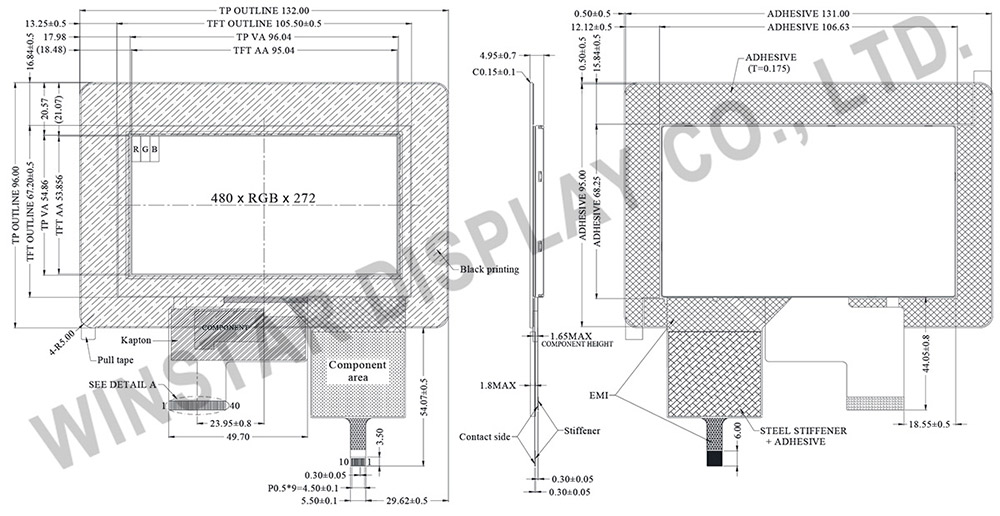 WF43HTIAEDNBB - Winstar Display