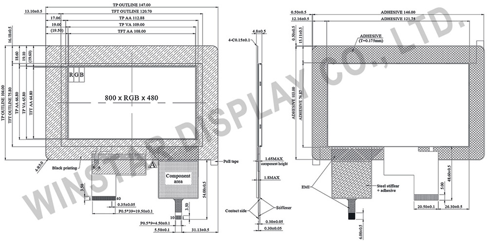WF50BTIAGDNB0 - Winstar Display