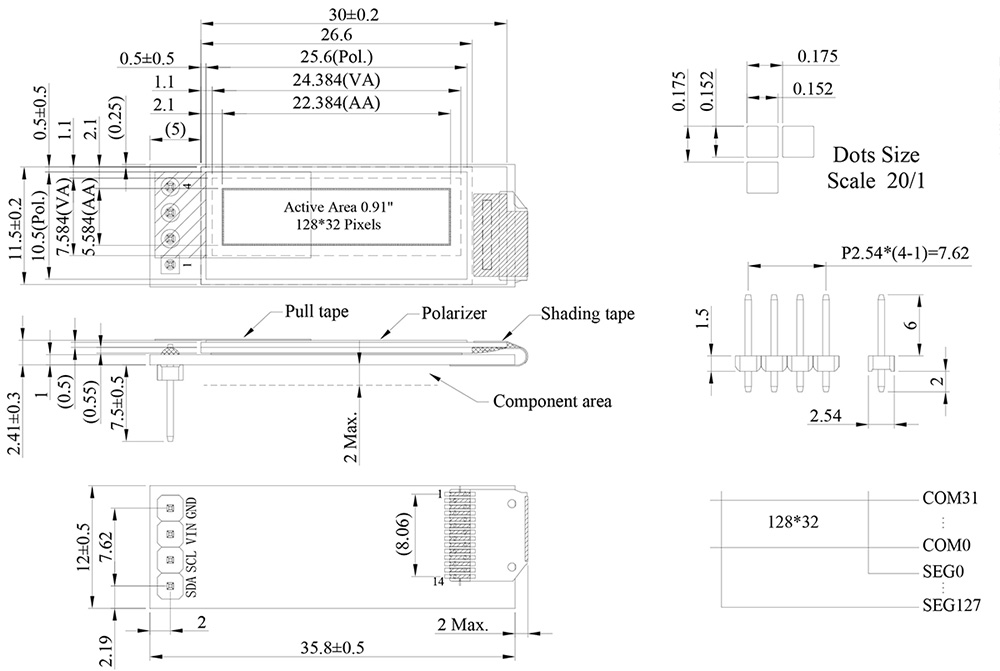 WEA012832F - Winstar Display