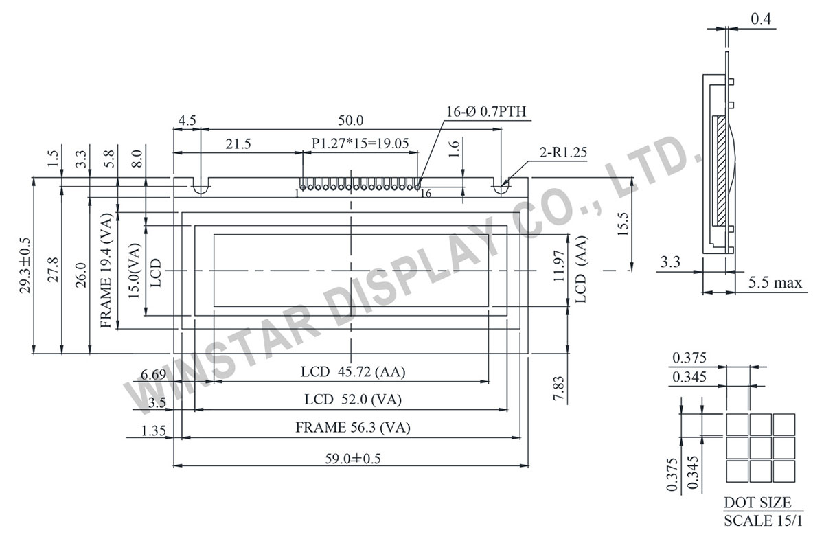 Winstar WG12232N 122 x 32 Liquid Crystal Display