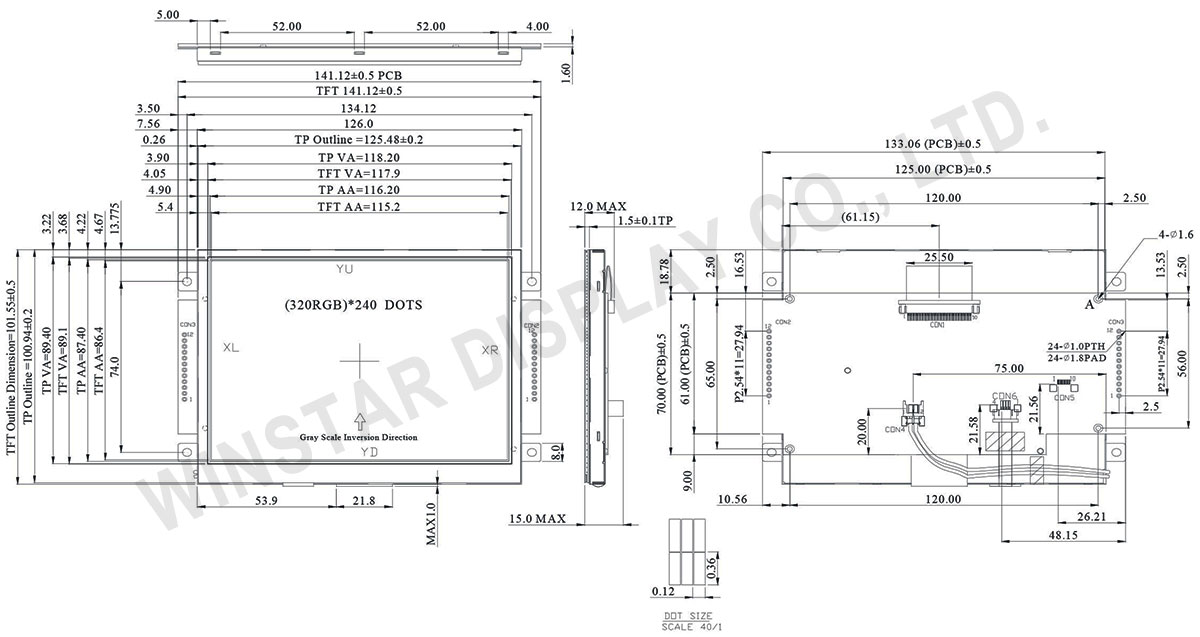 WF57MTIBCDRT0 - Winstar Display