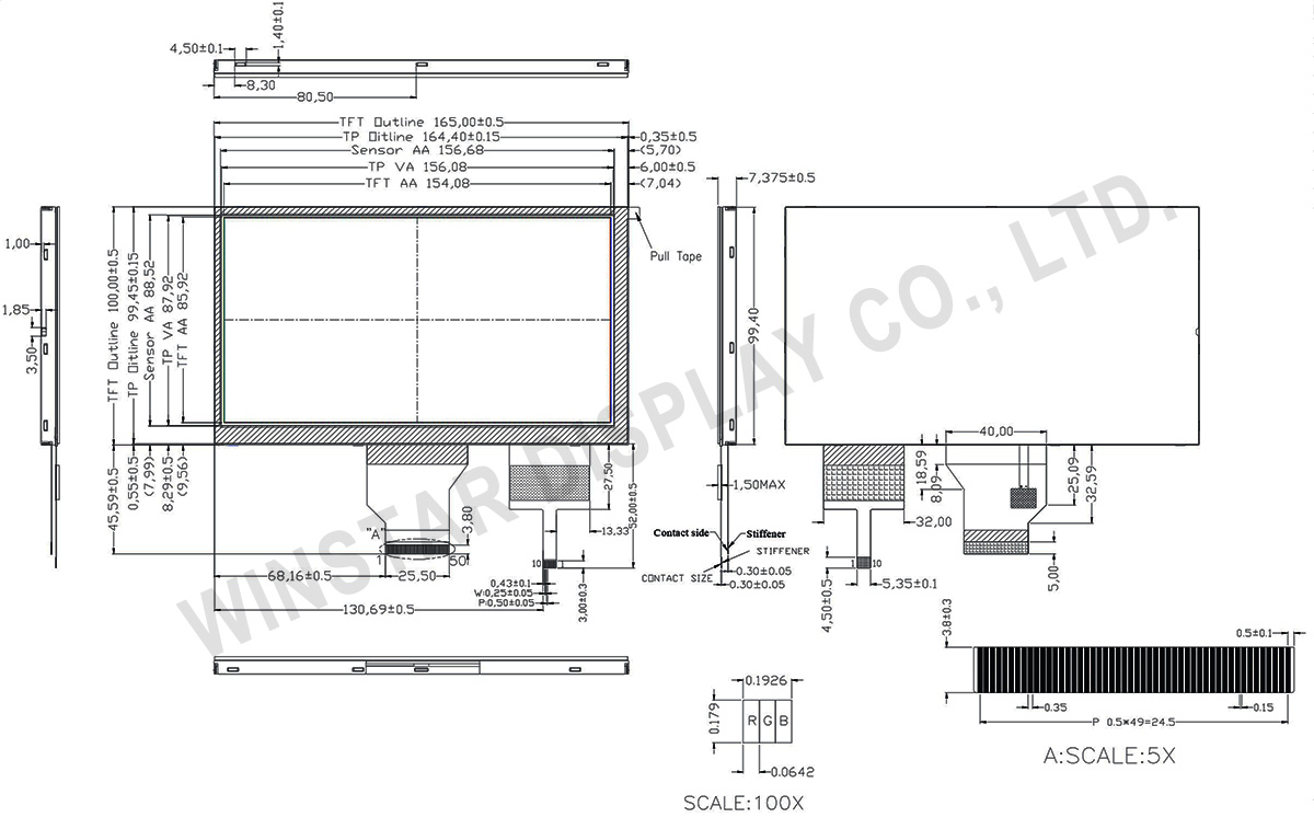 PCAP Touch Panel, PCAP Touch Screen, Touch Panel Module, PCAP Display 7