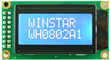 8x2 Character LCD, 8x2 LCD Display, 8x2 LCD Module - WH0802A1
