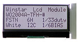 20x4 LCD Module, COG LCD Display 20x4 - WO2004A
