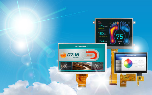 High Brightness TFT Display, Sunlight Readable Displays, Sunlight Viewable Display