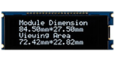 20 characters x 4 Lines OLED  Display COG+FR+PCB - WEP002004C