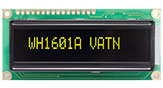 16x1 VATN LCD with Yellow LED Backlight