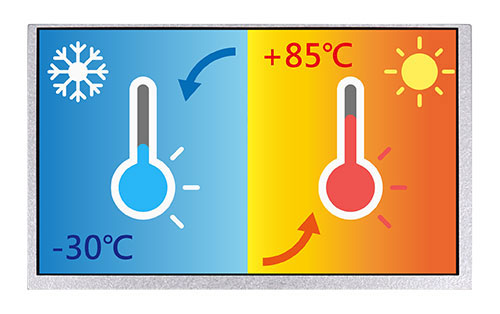 Wide Temperature TFT LCD, Active Matrix TFT Colour LCD Display